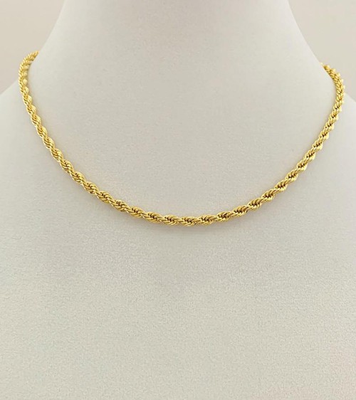 H. Stern 18KT White Gold & Yellow Gold Woven Rope Choker Necklace – Van Rijk